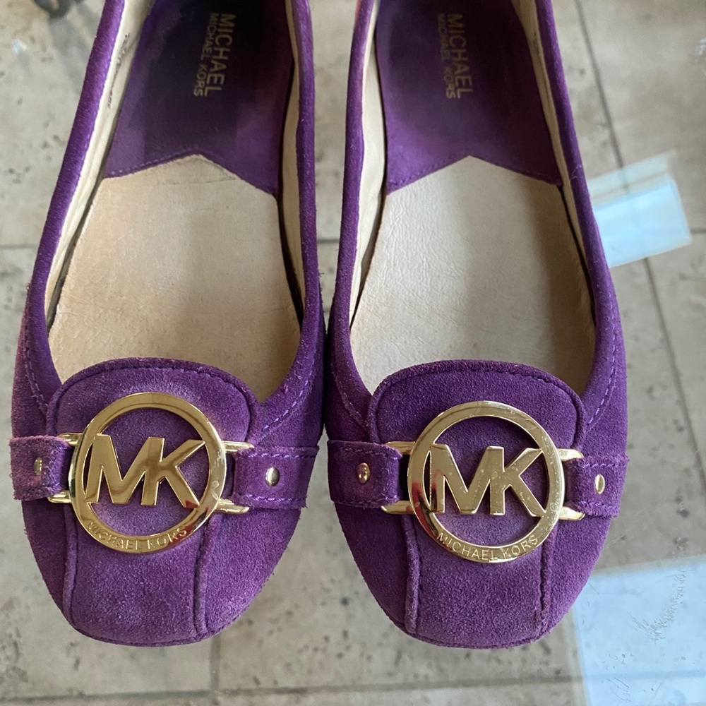 Micheal kors driving shoes Purple